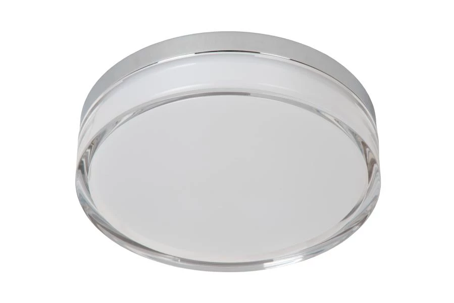 Lucide PLANO - Flush ceiling light Indoor/Outdoor - Ø 23 cm - LED Dim. - CCT - 1x11W 2700K/4000K - IP44 - Opal - turned off